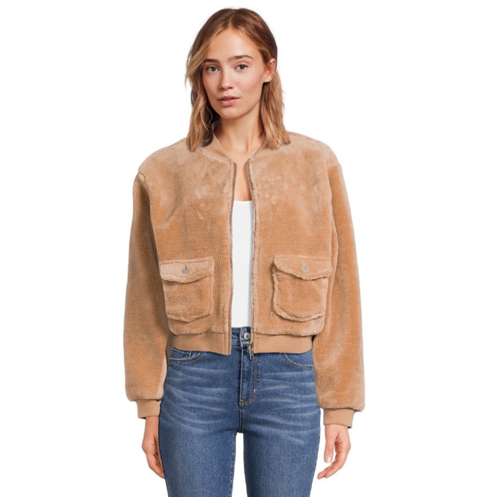 🧸 Teddy Bear Bomber Jacket Coat ( Sold Out ) Size NWT